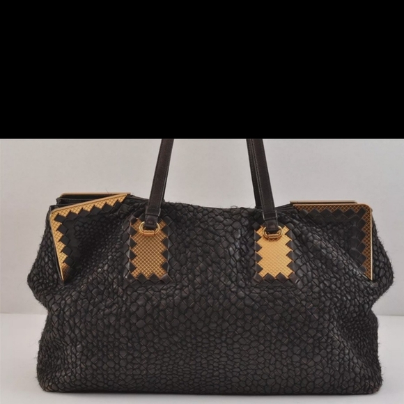 Authentic BOTTEGA VENETA Intrecciato Leather Shoulder Tote Bag Brown - Picture 3 of 15